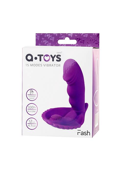 A-Toys by TOYFA Klitoral Uyarıcı Vibratör, silikon, mor, 12 cm