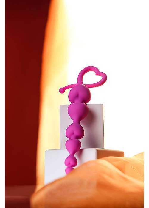 ToDo by Toyfa Sweety anal zinciri, silikon, pembe, 18,5 cm, Ø 3,1 cm