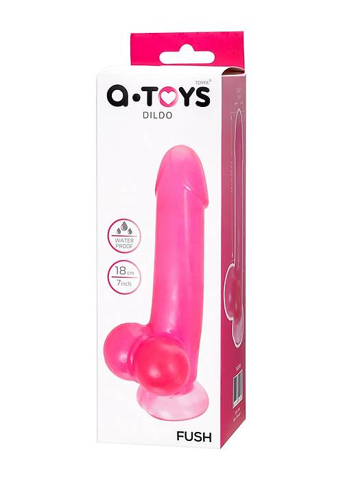 A-Toys by TOYFA Gerçekçi yapay penis Fush, TPE, pembe, 18 cm