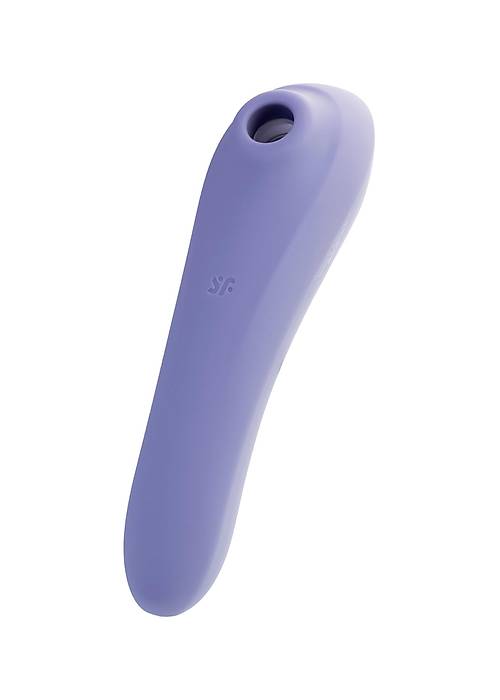 Satisfyer Dual Pleasure Vakum Dalgası Klitoral Vibratör, silikon, mor, 17.9 cm
