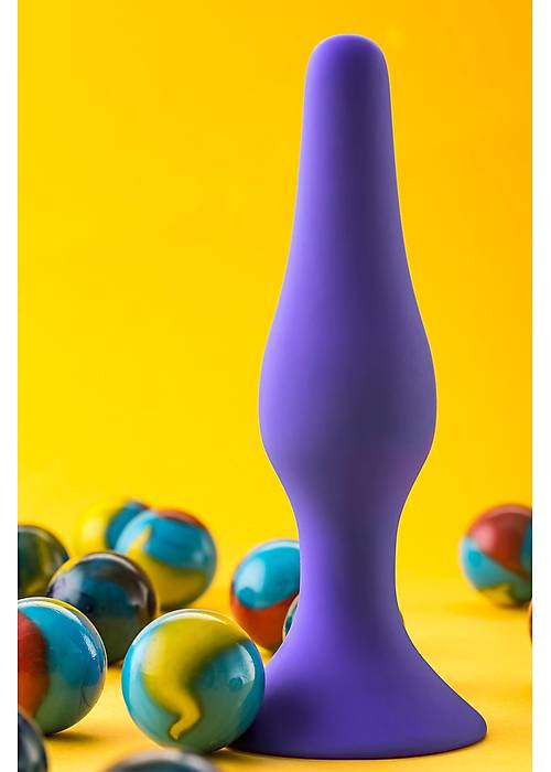 A-Toys by TOYFA  Anal Plug, silikon, mor, 12,5 cm