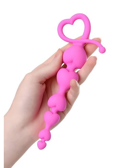 ToDo by Toyfa Sweety anal zinciri, silikon, pembe, 18,5 cm, Ø 3,1 cm