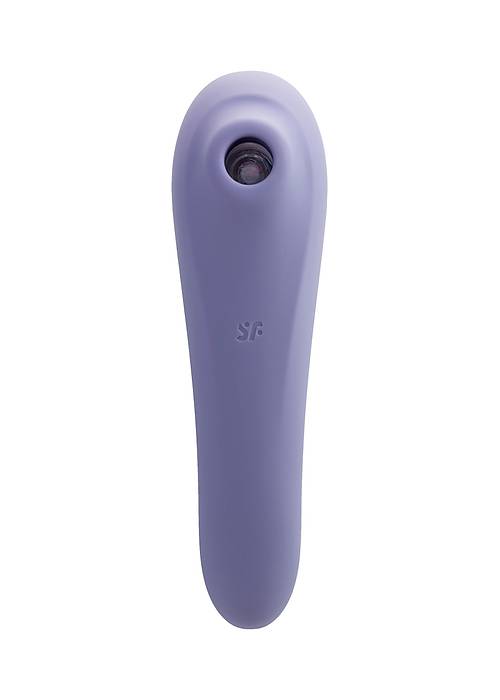 Satisfyer Dual Pleasure Vakum Dalgası Klitoral Vibratör, silikon, mor, 17.9 cm