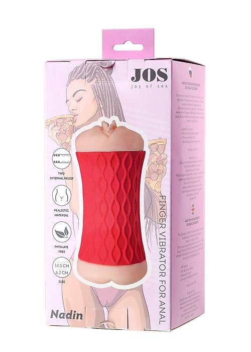 JOS  NADİN Çift Taraflı Masturbator , TPR, Ten, 14,5 cm