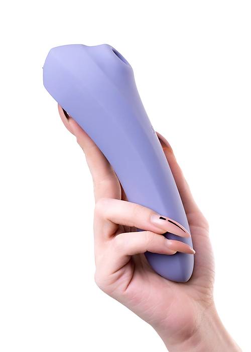 Satisfyer Dual Pleasure Vakum Dalgası Klitoral Vibratör, silikon, mor, 17.9 cm