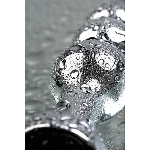 Metal by  Anal Plug, Metal, gm, siyah kristalli, 11 cm,  3 cm, 95 g