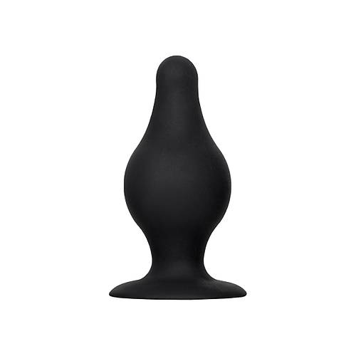 Erotist Spade Anal Plug, XS, Silekspan, siyah, 6,5 cm