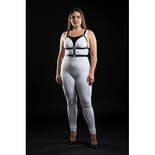 B�y�k Beden Siyah Kad�n Harness Tak�m Ayarlanabilir Deri Kombin Aksesuar� - APFT1388