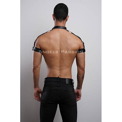 Kol - Boyun - ve Omuz Detayl k Erkek Harness, Erkek Partywear - APFTM90