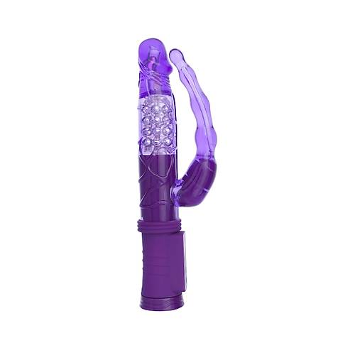 A-Toys by TOYFA  Anal-Vajinal Vantuzlu Vibrat�r, mor, 22 cm
