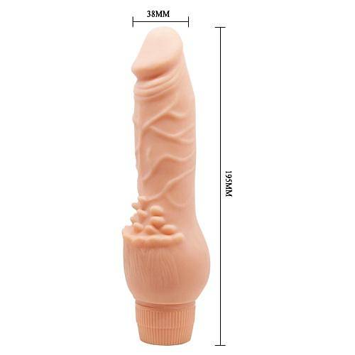 Fantasy 20 CM Titreimli Realistik Vibratr Gereki Kaln Penis