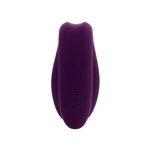 Satisfyer Double Joy Connect App Violet iftler in Vibratr, silikon, mor, 18 cm