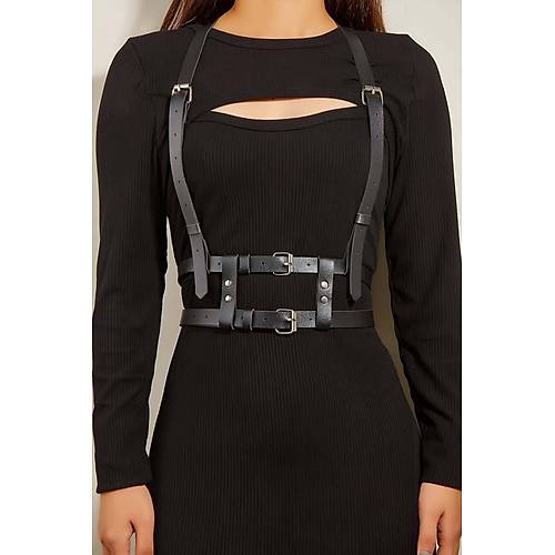 Omuzdan Ask�l� Delden �ki S�ral� Kemer Harness - APFT941