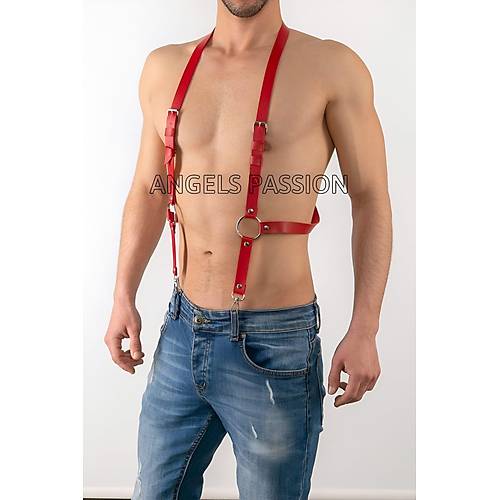 Deri Erkek Pantalon Aksesuar, Deri Erkek Harness - APFTM29