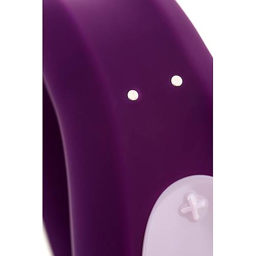 Satisfyer Double Joy Connect App Violet iftler in Vibratr, silikon, mor, 18 cm