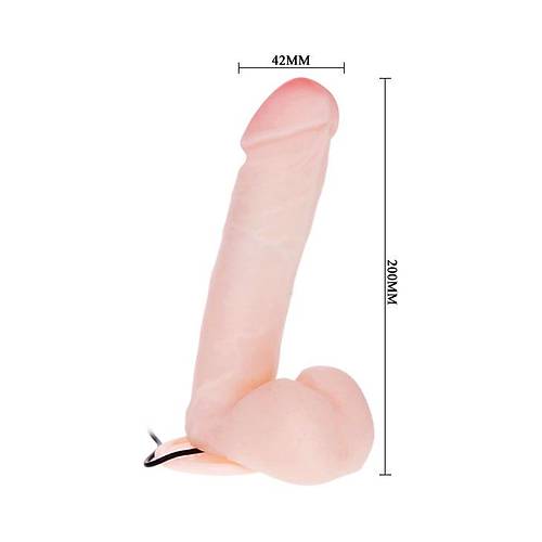 Dong 20CM Titreimli Realistik Vibratr Sper Gereki Penis