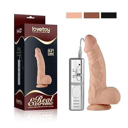 Lovetoy Real Extreme Titreşimli Vantuzlu Realistik Vibratör Penis
