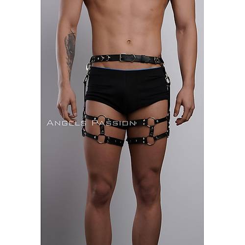 Erkek Bacak Harness, Bacak Pantolon Kemeri, Erkek Ksa Jartiyer - APFTM94