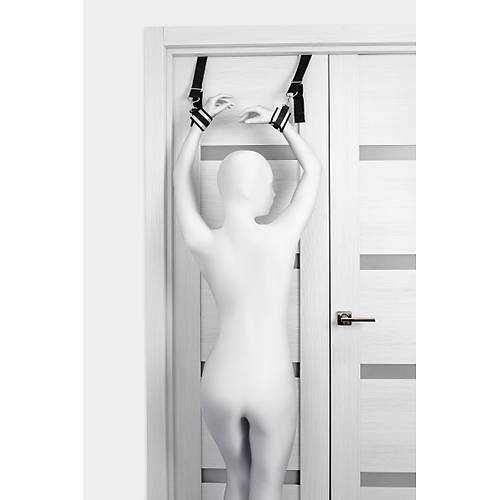 Anonymo BDSM Kapı esaret kelepçe, Polyester, Gümüş, 23 cm