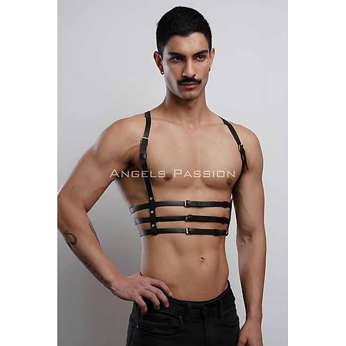 3 Sral Erkek Gs Harness, k T-Shirt zeri Aksesuar - APFTM107