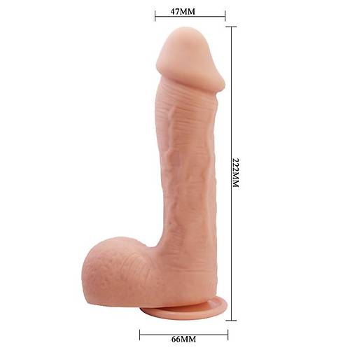 Beautiful 22 CM Realistik Kaln Vantuzlu Damarl Dildo Penis