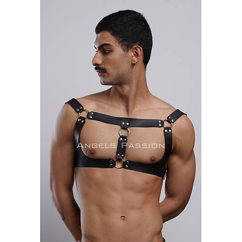 Erkek Parti Aksesuar, Clubwear, Deri Gs Harness, Erkek Fantezi Giyim - APFTM116