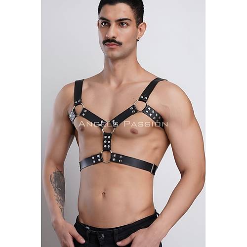 Erkek Deri Gs Harness, Erkek Parti Akseuar, Partywear - APFTM78