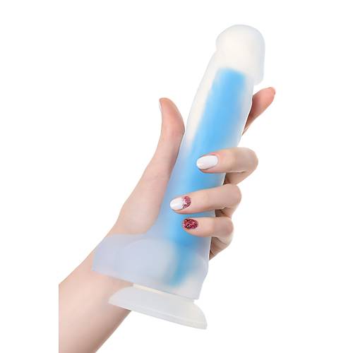 Beyond by RED  Bruce Glow Gece Parlayan Dildo, Silikon, effaf, 22 cm