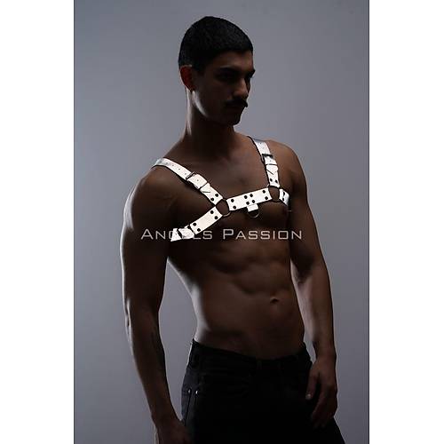 Karanlkta Parlayan - Reflektrl Erkek Gs Harness, Erkek Partywear - APFTM149