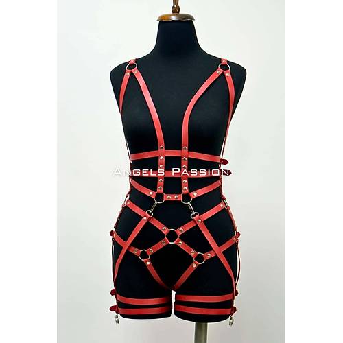 Deri Body Harness, Deri Dans Kostm, Pole Dans Kostm - APFT502