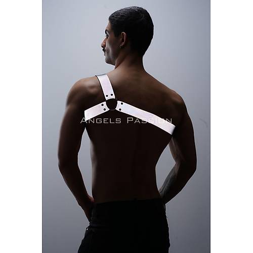 Reflektrl (Karanlkta Parlayan) Tek Omuz Erkek Gs Harness, Clubwear - APFTM32