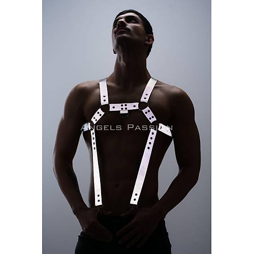 Reflektrl (Karanlkta Parlayan) Erkek Gs Harness, Reflektrl Pantolon Asks, Clubwear - APFTM23