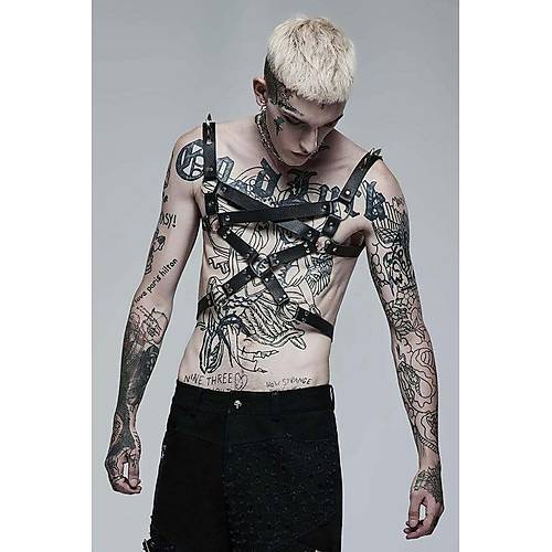 Deri Erkek G���s Harness - APFTM218
