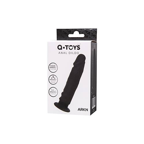 A-Toys by RED Anal Yapay penis Arkn, silikon, siyah, 14 cm