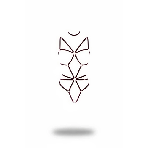 Bordo Body Harness Tam V�cut Halka Detayl� - APFT338