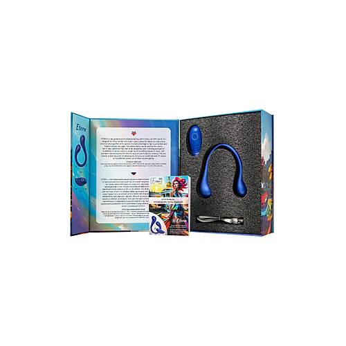 LEroina APP Etern ok Fonksiyonlu Uygulama ve Kumanda Kontroll Silikon Vibratr  Mavi, 23 cm