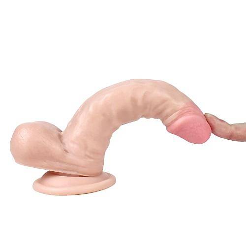 XS HunkEagle Orta Boy Penis Et Dokusu Sper Realistik Dildo 17cm