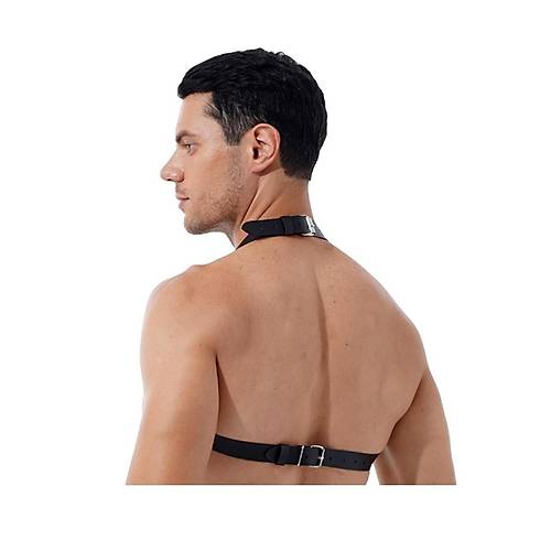 Zincirli Erkek Gs Deri Harness - APFTM96