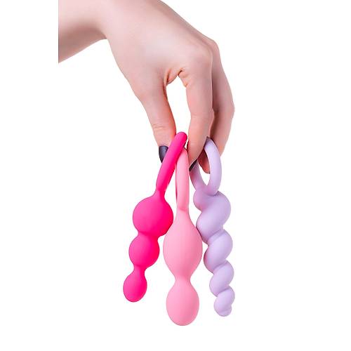 Satisfyer Booty Call (set of 3) Anal Plug Seti, silikon, eitli, 13,5 cm