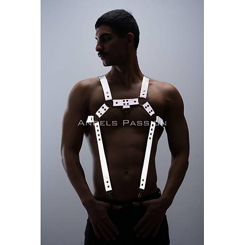 Reflektrl (Karanlkta Parlayan) Erkek Gs Harness, Reflektrl Pantolon Asks, Clubwear - APFTM23