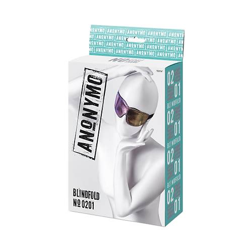 Anonymo BDSM Maske #0201, PVC, baskl, 27,5 cm