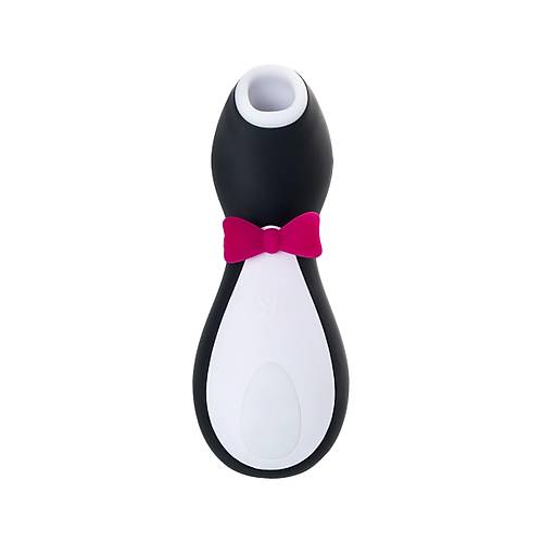 Satisfyer Penguin Vakum Dalgas Klitoris Vibratr, silikon, siyah, 11,5 cm