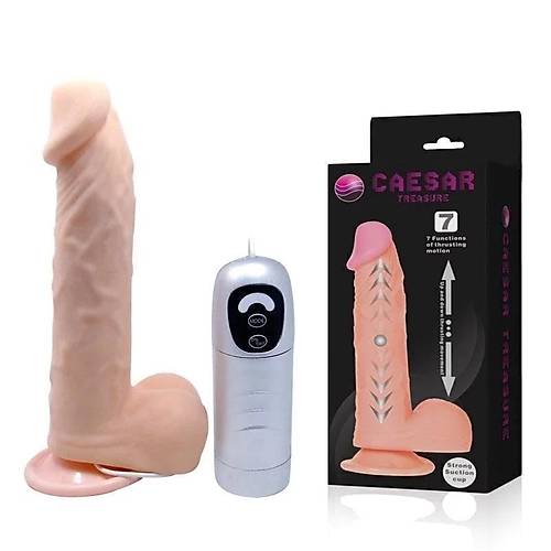 20 Cm Kkrdakl Yapda Titreimli Kaln Vibratr Penis