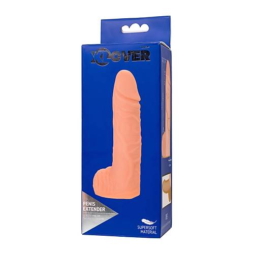 XLover by TOYFA Penis Klf  Boyut Artrc, Skrotumlu, TPE, Ten Rengi, 16 cm