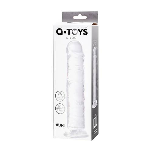 A-Toys by TOYFA Auri yapay penis, TPE, transparan, 20 cm