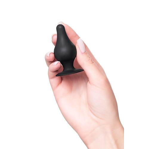 Erotist Spade Anal Plug, XS, Silekspan, siyah, 6,5 cm