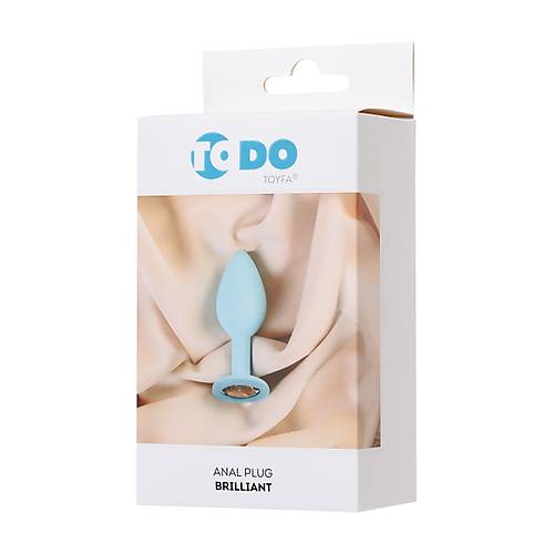 ToDo by RED Brilliant anal klf, silikon, cam gbei, beyaz kristalli, 7 cm,  2,8 cm, 26 g