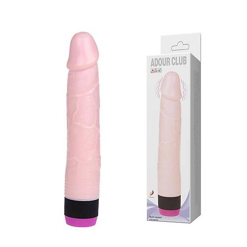 Adour 22Cm Gl Titreimli Realistik Vibratr Anal Dildo Penis