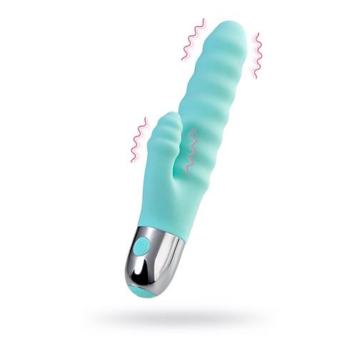 Flovetta by Toyfa Flax Klitoral Stimlasyonlu  Vibratr, silikon, cam gbei, 17,5 cm