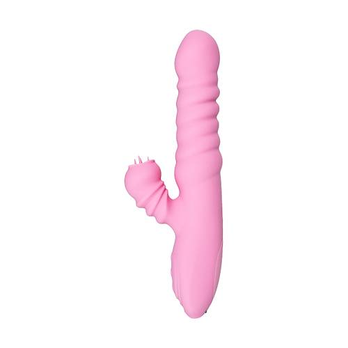 JOS Lixy Vibratr, Yukar ve Aa Fonksiyonlu, Silikon, Pembe, 23 cm